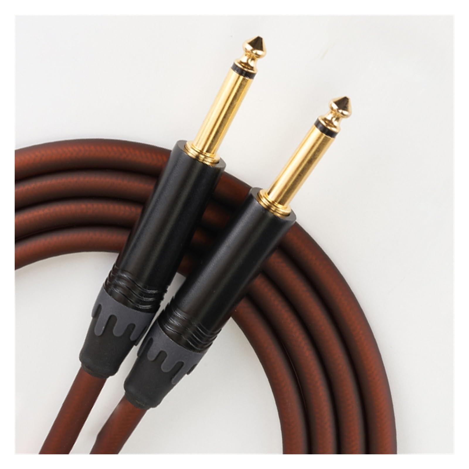 Cable De Audio De Guitarra Cable de guitarra acústica eléctrica, Cable de bajo de 6,35mm, Cable de para guitarra, cabezal de conversión libre (Color : 3/4, Size : 300cm)