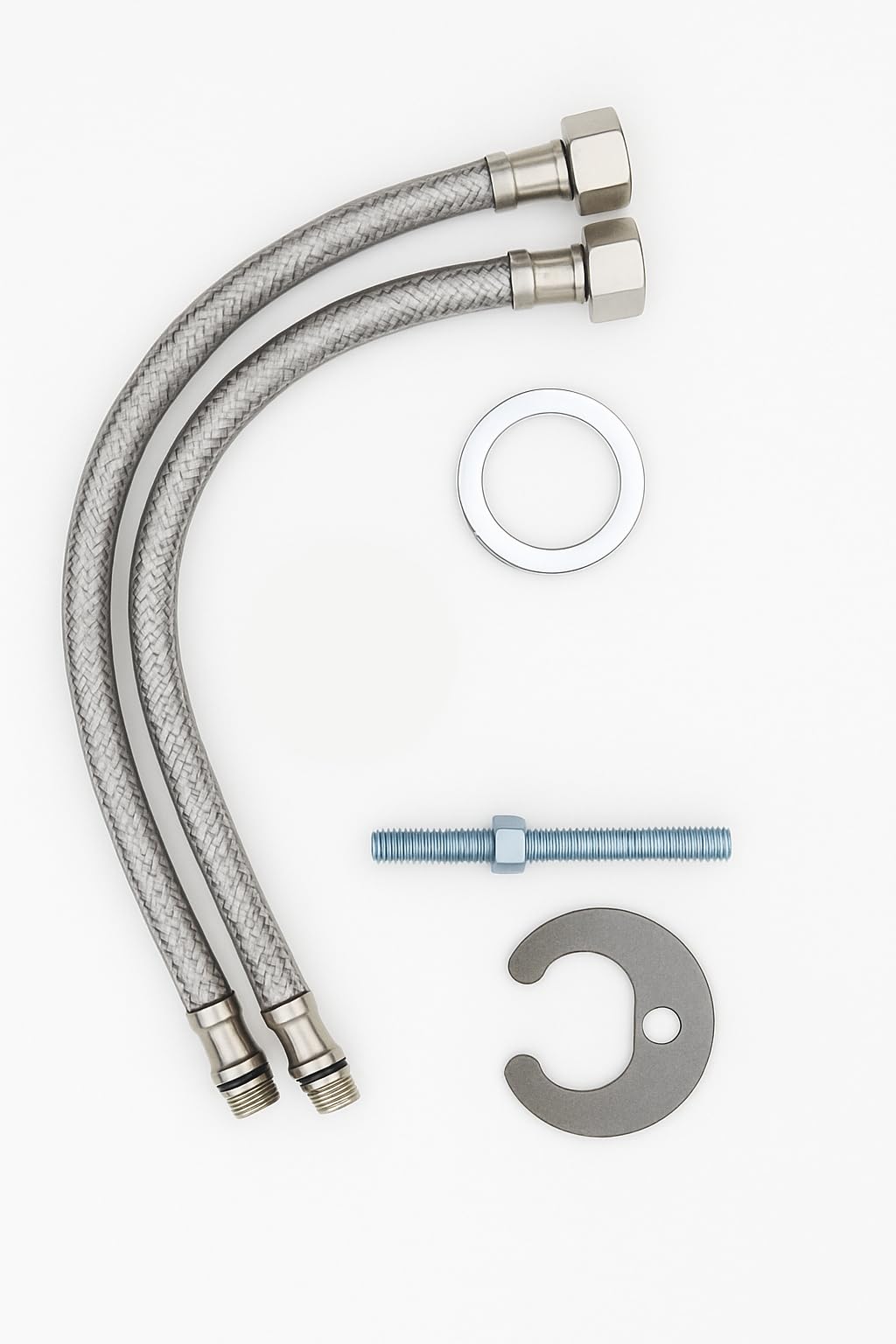 Rubinetto miscelatore moderno per lavabo da bagno, cromato, rubinetto monocomando con design quadrato, struttura in ottone resistente, facile installazione, ideale per piccoli lavabi, guardaroba e