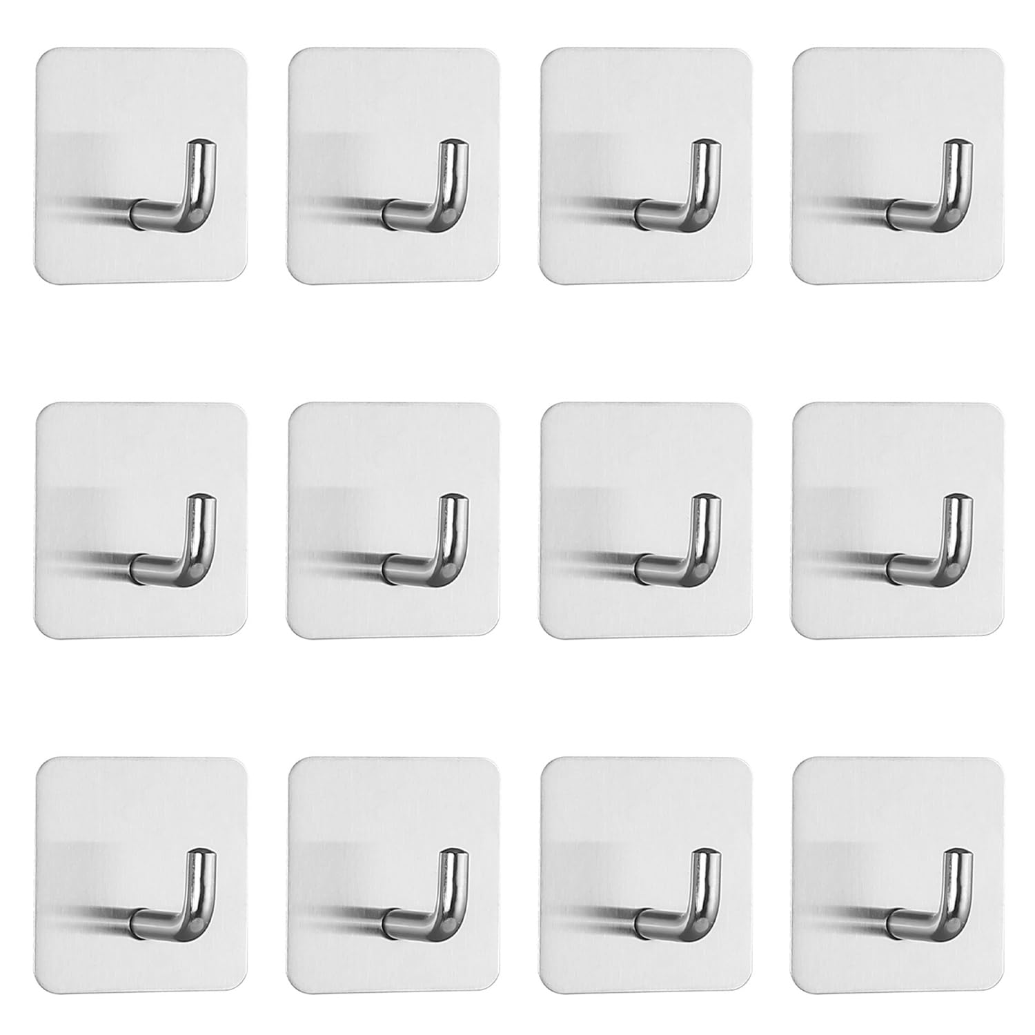 RNSKFG 12 Self-Adhesive Hooks, Multi-Functional Wall Hooks, Nail-Free And Scratch-Free Adhesive Hooks, Household Storage Hooks, And Item Hanging Tools.