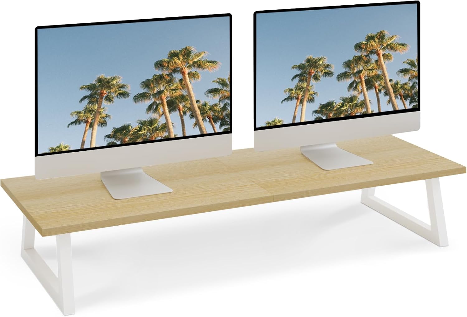 TEAMIX 31.5in Dual Monitor & TV Stand Riser