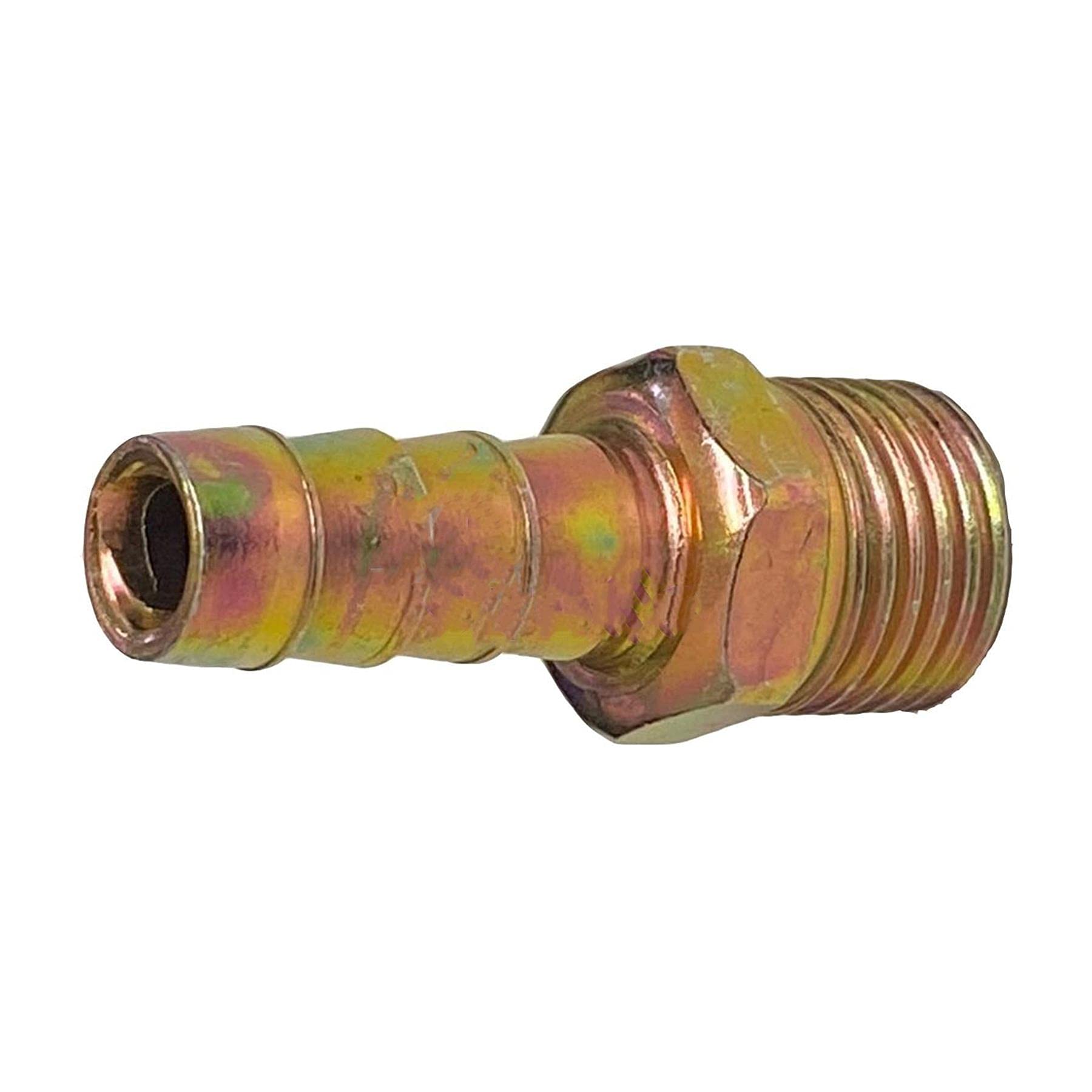Dapetz ® Brass 1/4" BSP to 8mm Male Barb Hose Tail Fitting Fuel Air Gas Water Hose Oil