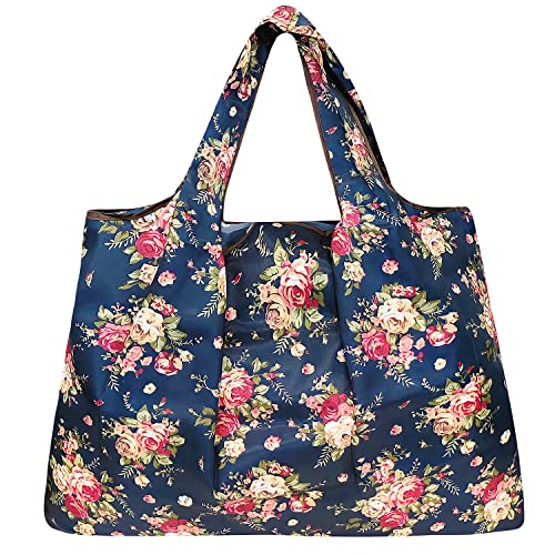 Image of allydrew Large Foldable Tote Nylon Reusable Grocery Bag