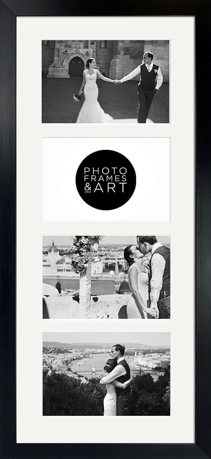 pf+a REAL GLASS Multi Aperture Picture Frame for x4 6x4 Photos Oxford