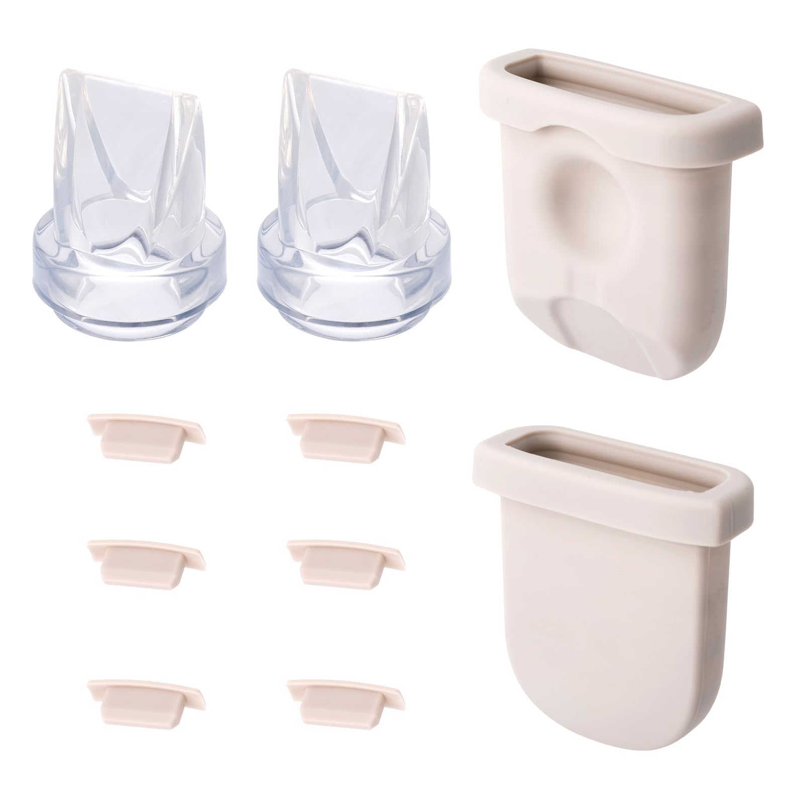 10stk Ersatzteile Milchpumpen für eufy, Inklusive Silikonmembranen Entenschnabelventilen und Breast Pump Parts Düsenabdeckungen Milchpumpenzubehör Kompatibel mit eufy Brustpumpe S1 Pro/S1/E10/E20