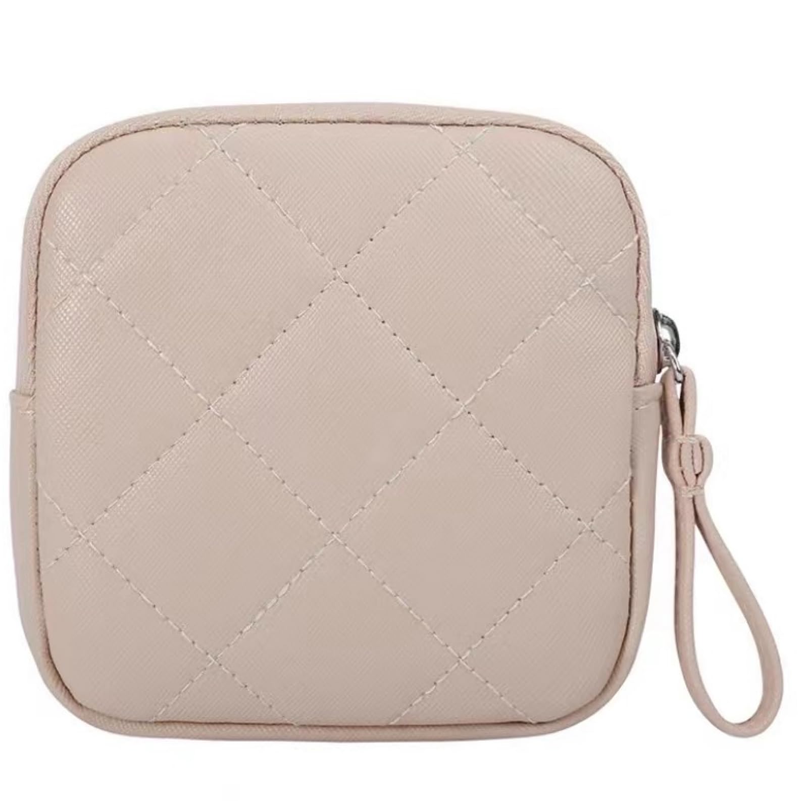 YILINNA Sanitary Towel Holder PU Menstrual Cup Pouch with Zipper Sanitary Napkin Storage Bag Sanitary Pouch with Zipper Portable Pantyliners Bag for Women Teen Girls Ladies