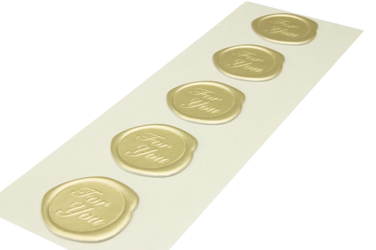 Amazon.co.jp: 東和マーク(Towamark) 封蝋風シール For You 金色