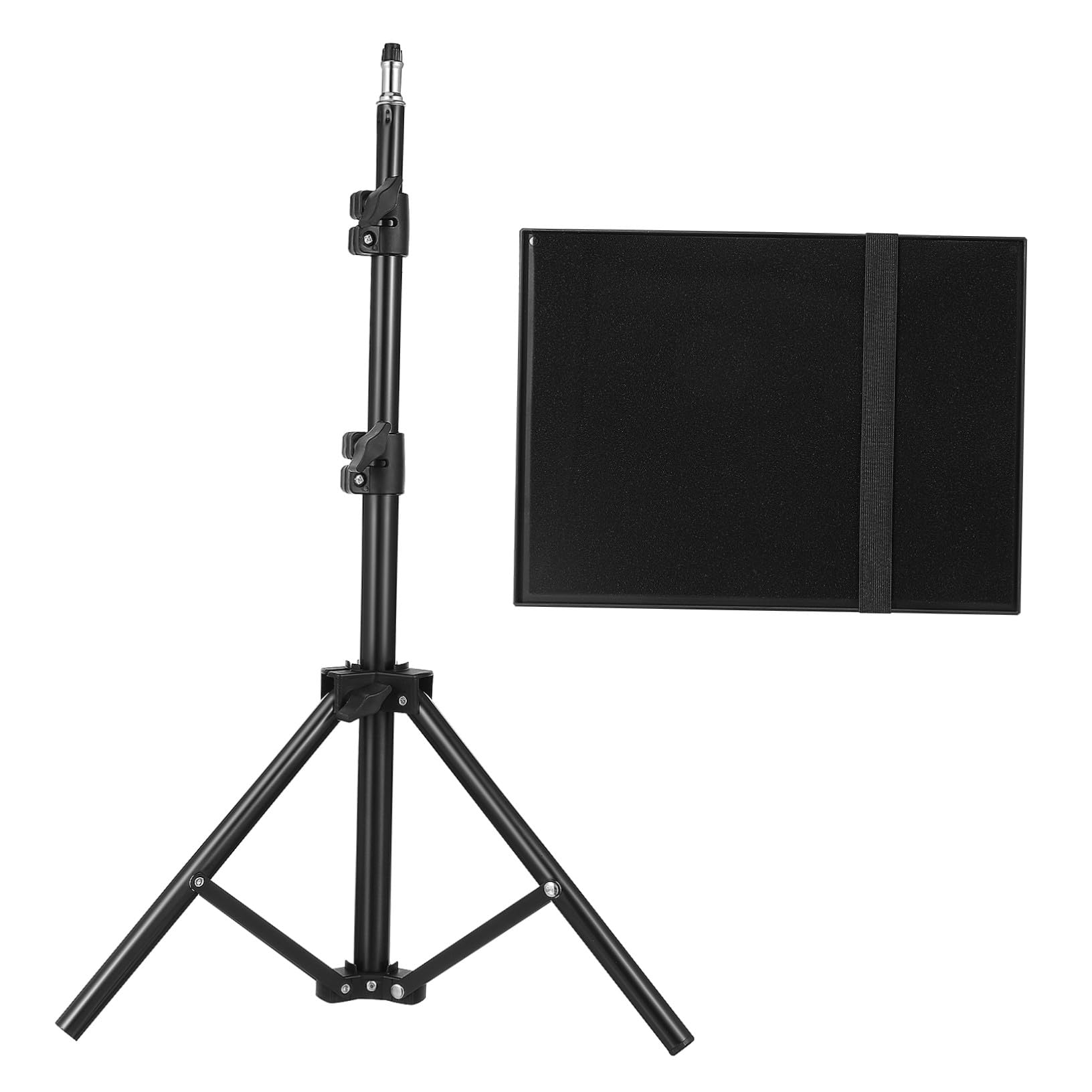 NUOBESTY Supporto per Proiettore Vassoio Regolabile in Metallo e Plastica, Altezza Massima 120 Cm, Leggero e Portatile per Sala Spettacoli, Streaming e Casa