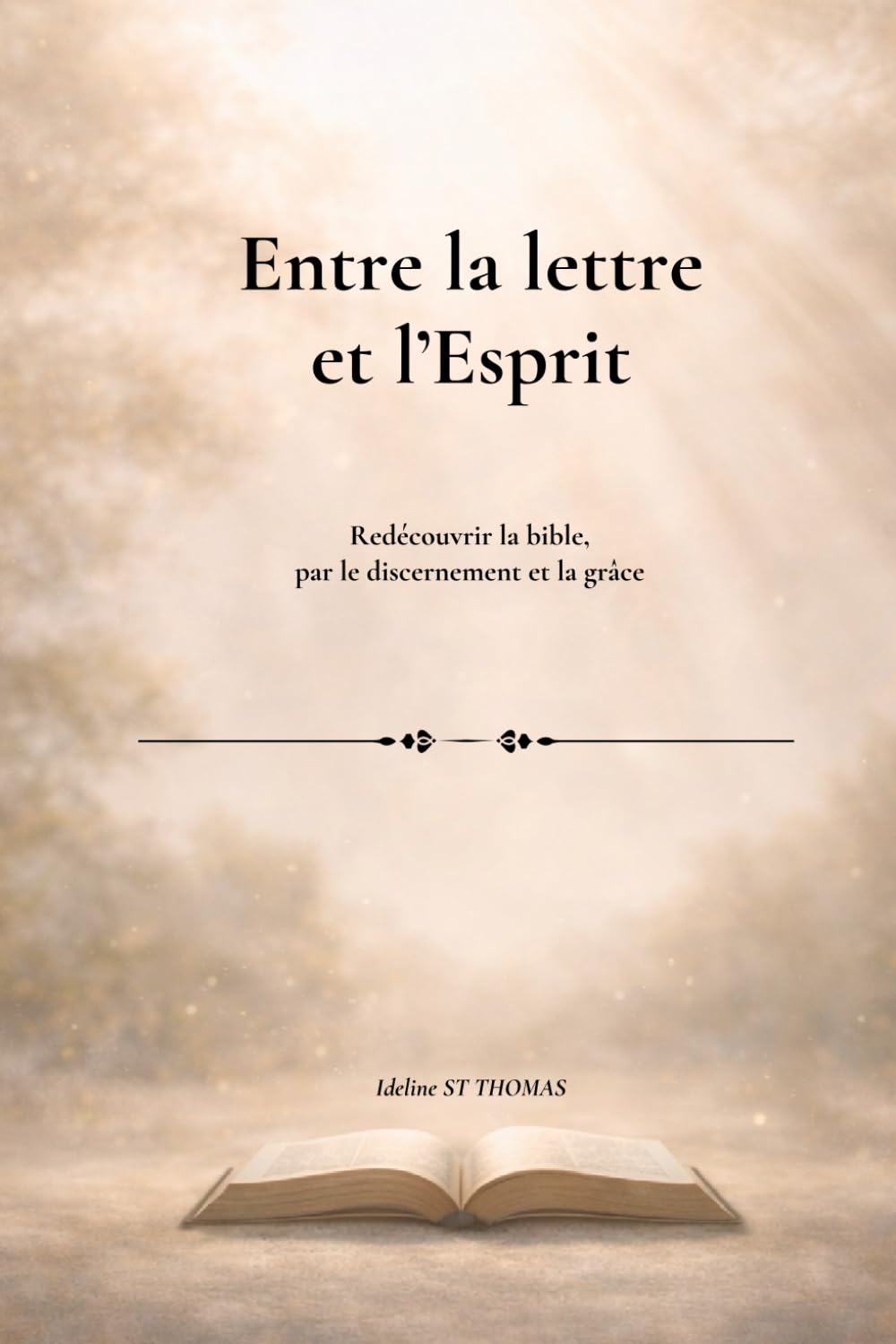 Entre la lettre et l'Esprit: Redécouvrir la bible, par le discernement et la grâce