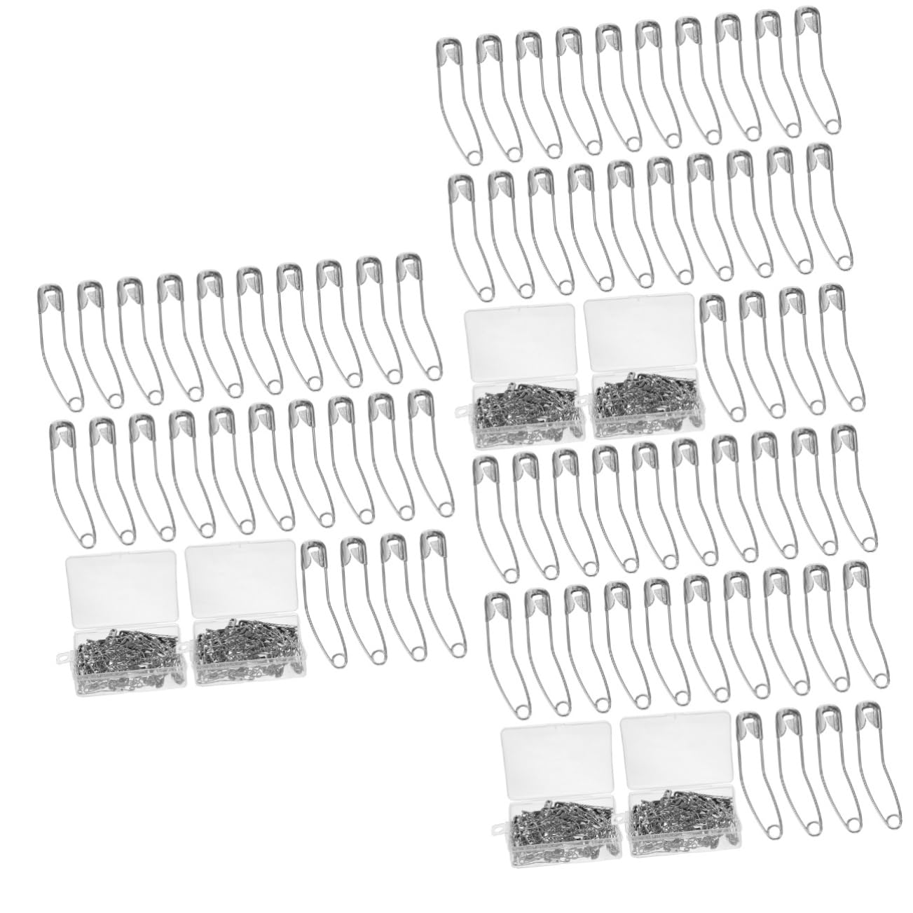 NUOBESTY 600stücke Sicherheitsnadeln Aus Rostfreiem Basting- Für Näharbeiten Handwerk Und -projekte Kurvenform Für Einfaches Handling Und Langlebige Nutzung Für Stoffe Decken Und Mehr