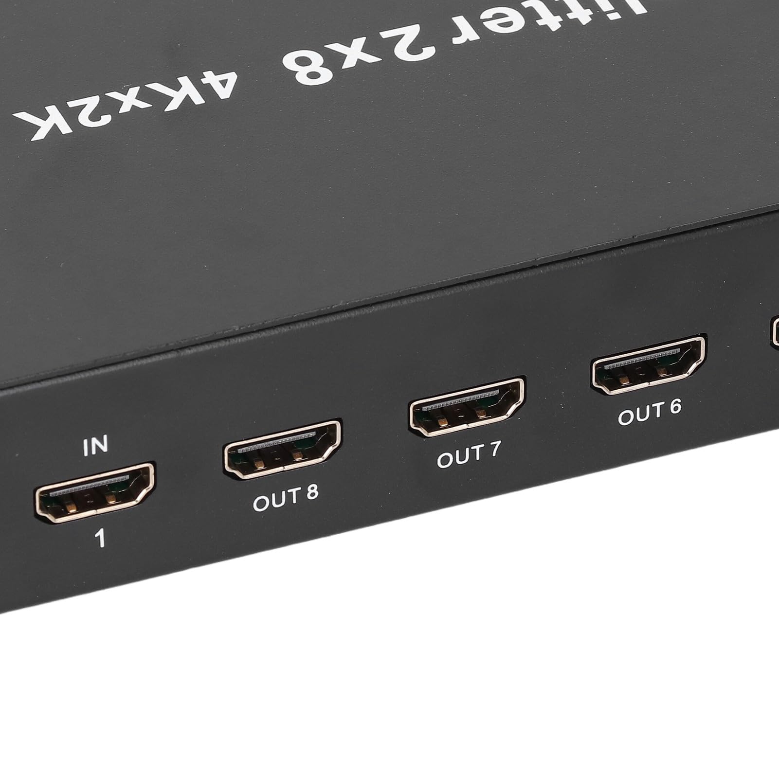 Splitter HDMI 2 in 8 uscite, splitter HDMI 4K, selettore di video con telecomando, splitter HDMI per proiettore, computer, PC, laptop, TV (EU)