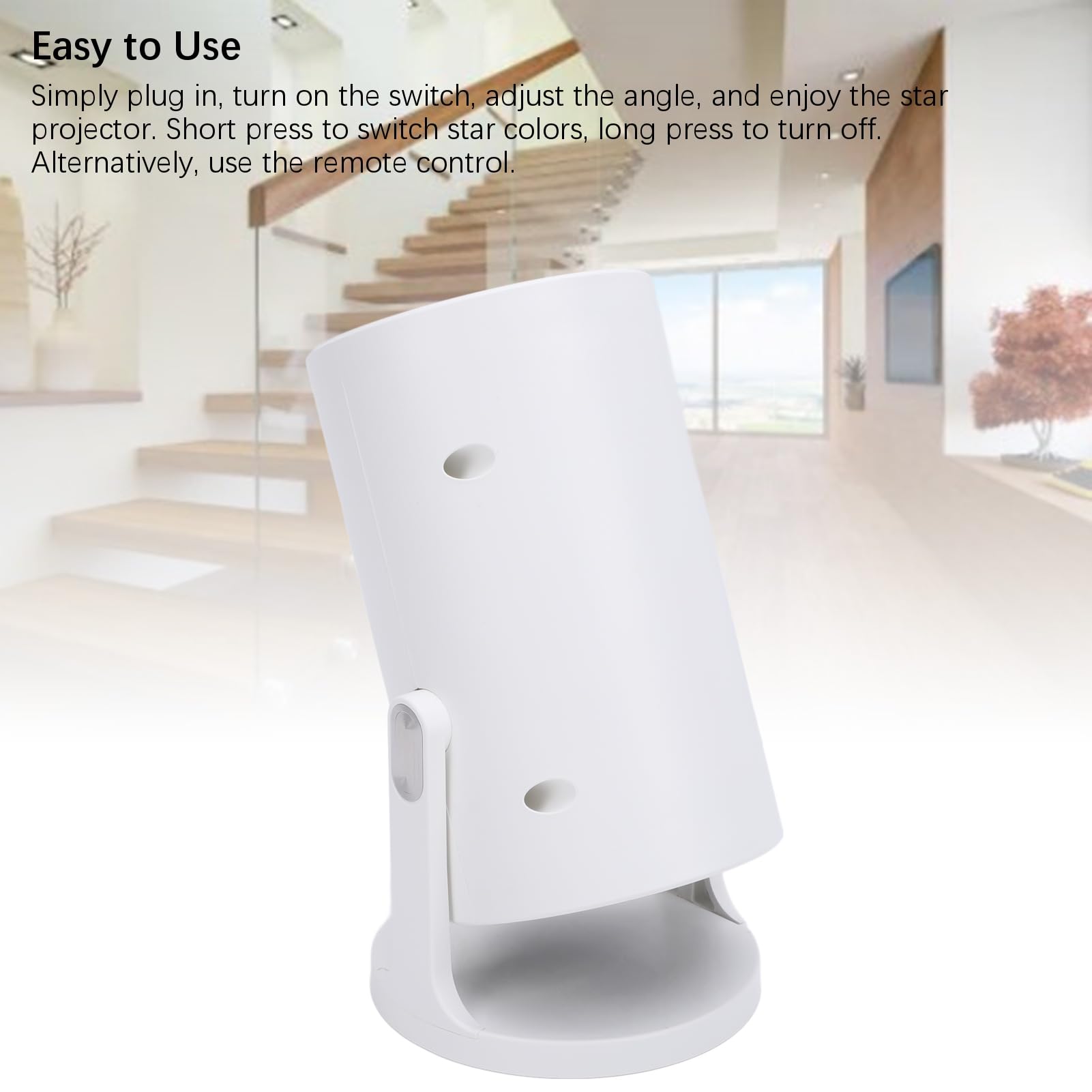 Garosa Proyector de Estrellas LED Iluminación Proyectiva de Cielo Estrellado con Temporizador Luz Nocturna Ambiental Control Remoto Estrella de Proyección Giratoria de 180 ° para Niños,