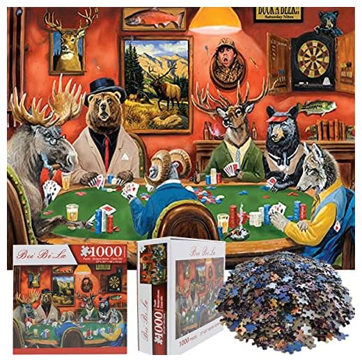 Puzzles Mat Jigsaw Puzzles for Adults 1000 Pieces 27x20 inches-Poker Games