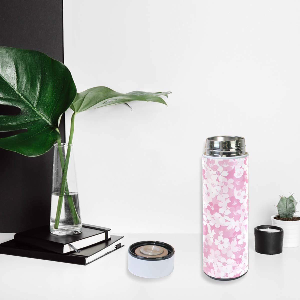 Amazon｜ミヤビヤ 水筒 500ml さくら柄 桜柄 サクラ柄 桜の花柄 花柄