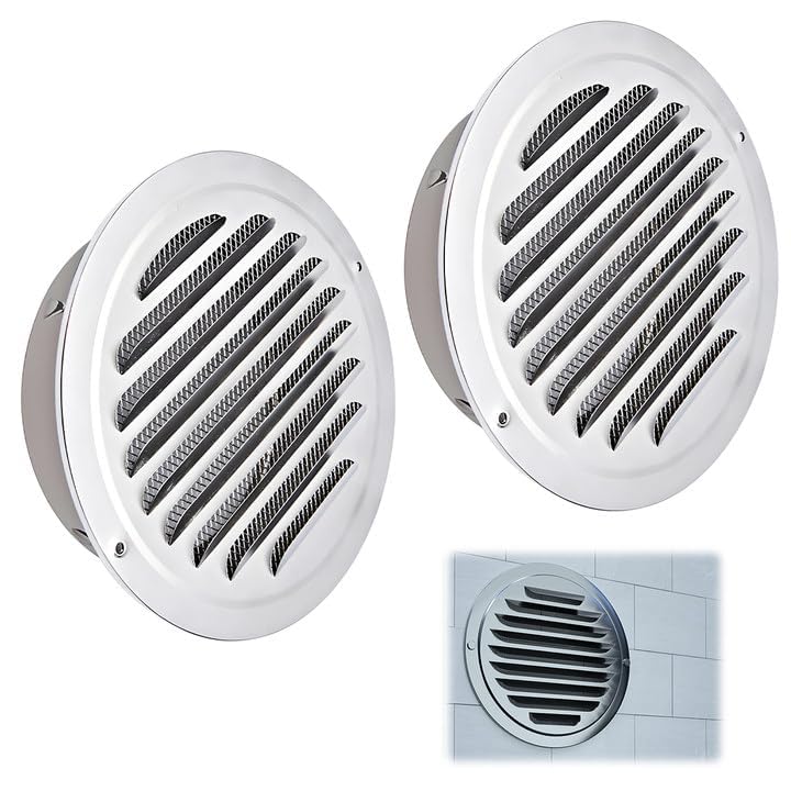 KineticKraft 2 Pack Air Vent Cover, 4 Inch / 100 mm