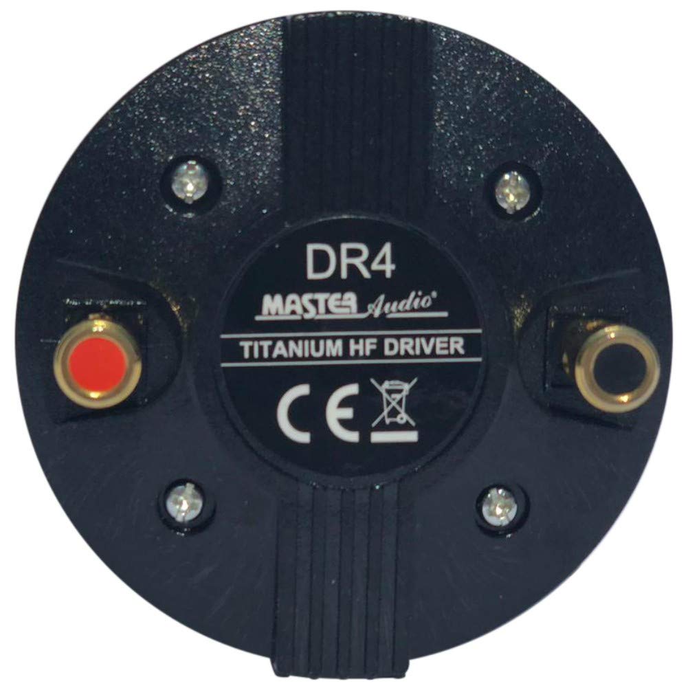 MASTER AUDIO 1 Driver DR4 DR 4 compresión Tweeter 100 vatios rms 200 vatios máx 3,44 cm Rosca para Cuernos casa 8 ohmios 99 db Bobina 2,50 cm, 1 Pieza