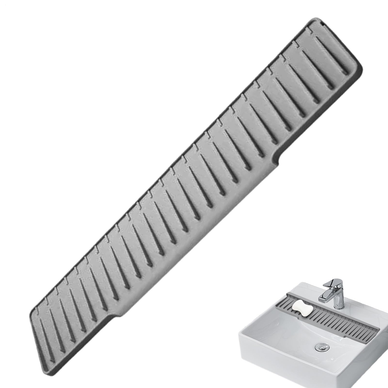 Tapete para grifo protector de encimeras con almohadilla de secado de 45 cm