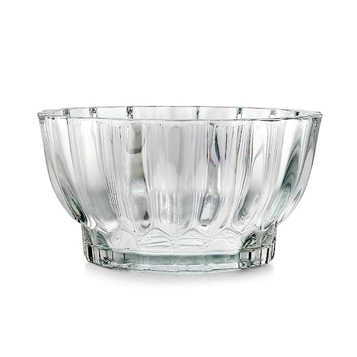 AYUTAS Clear Glass Mini Bowl Planter, Wide Round Shape 2 Layer Lucky Bamboo Plant Pot, Crystal Cut Decorative Glass Bowl For Balcony, Bedroom, Reception & Home Decoration - Pack of 1 Piece, 3.5 Inches-image-42