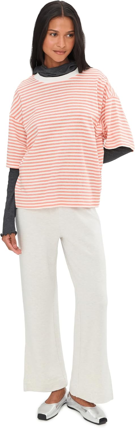 Free People Womens Stripe Tackle Tee - Image 2