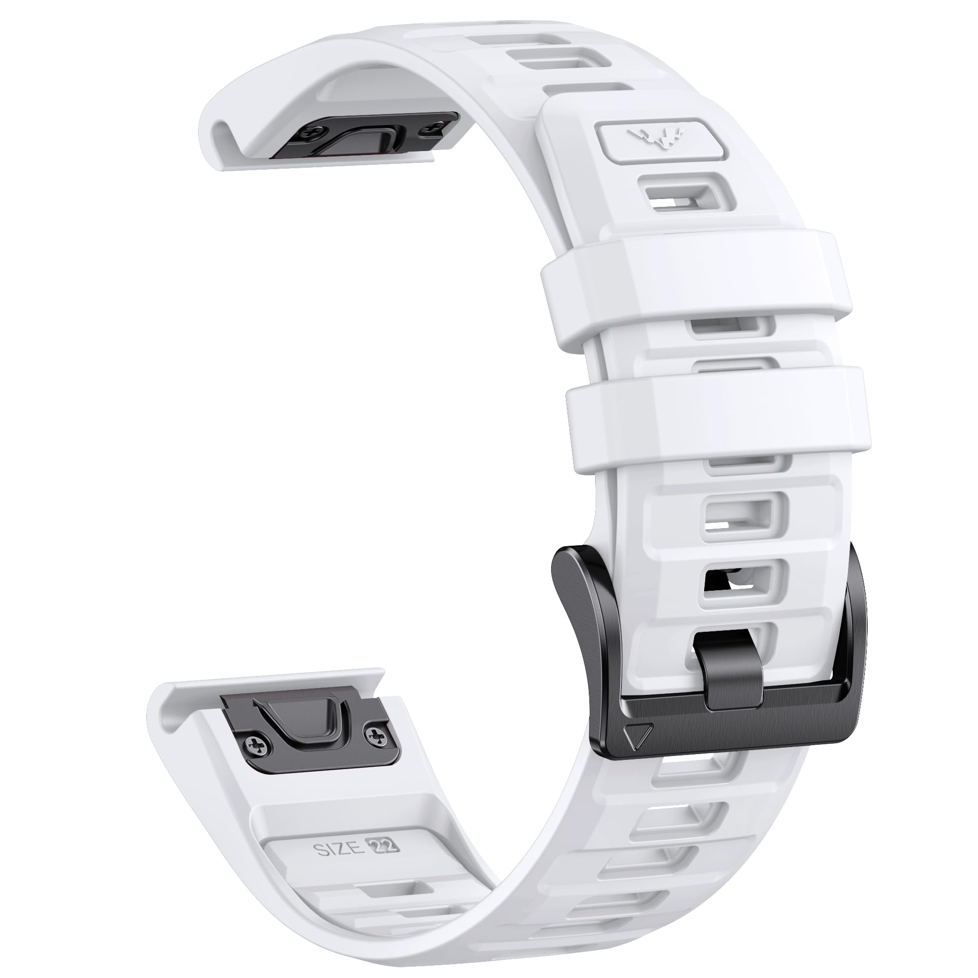 QuickFit 26mm Soft Silicone Strap for Garmin Fenix 8 (51mm)/7X/6X