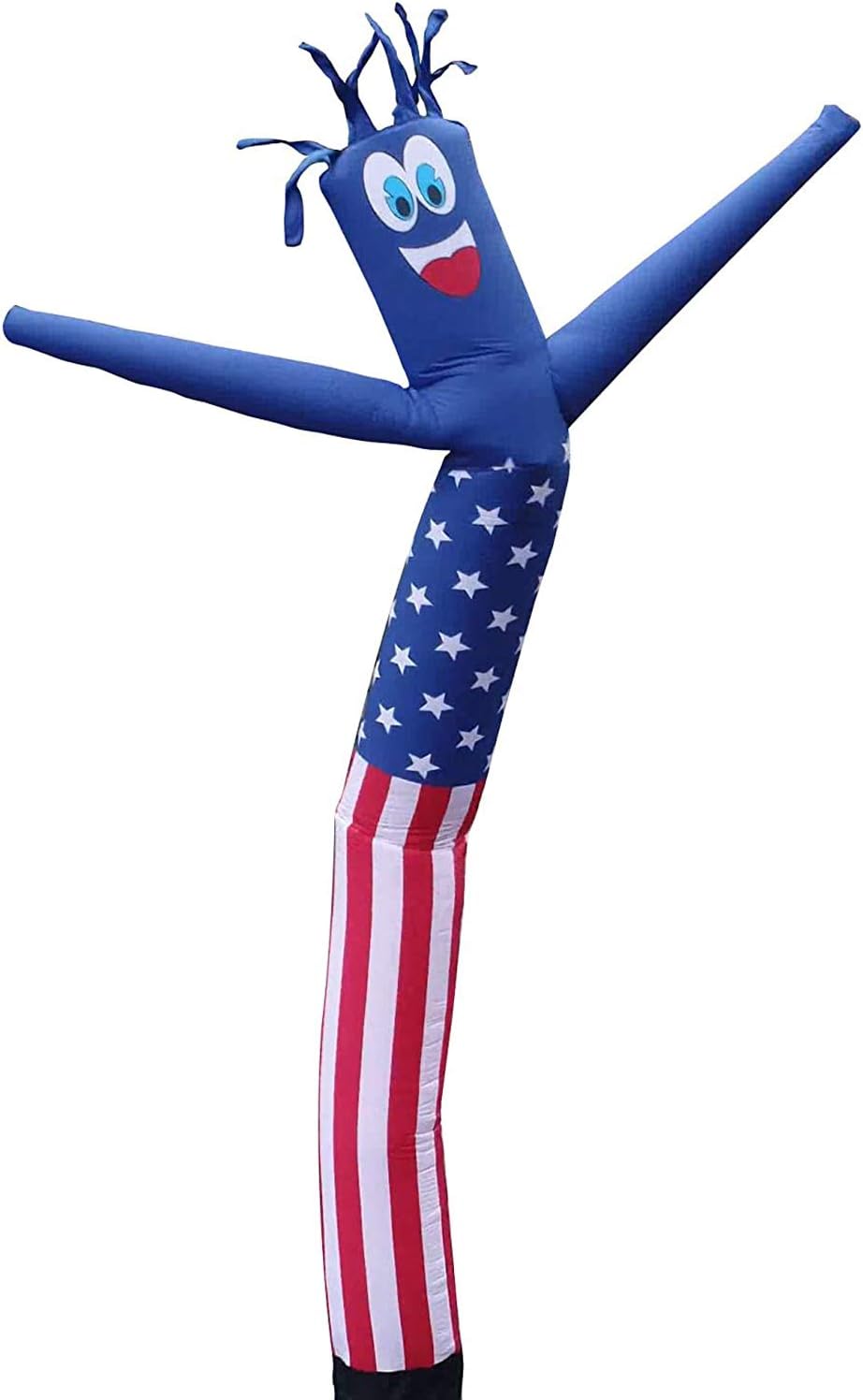 American Flag USA 20 Foot Tall Inflatable Tube Man Air Powered Waving Puppet for Outdoors, Replacement Dancer Only, Motor is NOT Included