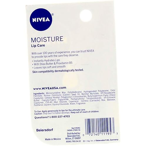 Miniatura 2 de NIVEA A Kiss of Moisture Essential Lip Care 0.17 oz (paquete de 4)