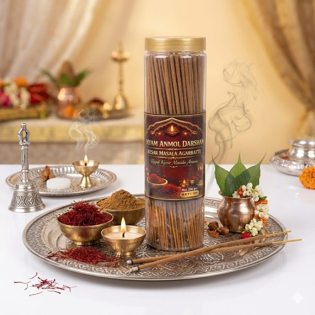Kesar Masala Agarbatti | pure sandalwood and resing:a devine long lasting aroma that purifies the air and uplifts your spiritual space-image-33