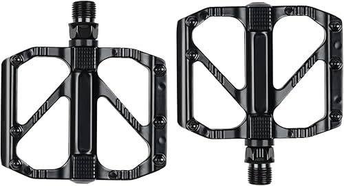 Miniatura 1 de ADDMOTOR Pedales de bicicleta de montaña, pedales de MTB, pedales planos de bicicleta, aleación de aluminio de 916 pulgadas, plataforma ligera