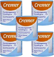 Kit com 5 Fitas Microporosas Médicas 5cm x 10m – Fixação Segura, Respirável e Hipoalergênica