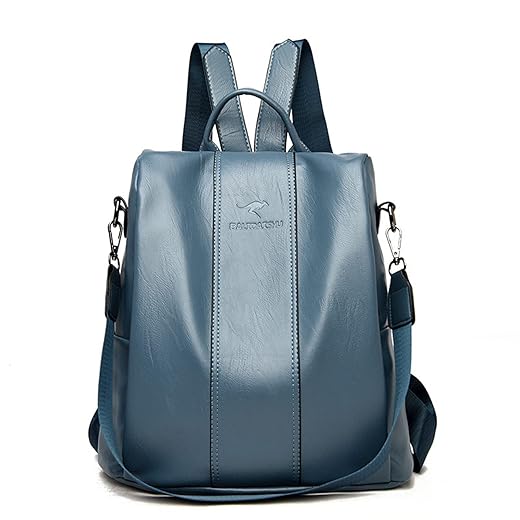 Mochila Feminina Moda Mochila de Grande Capacidade Viagem Mochila Mulheres de Couro PU Macio Multifuncional Anti-roubo Bolsa de Ombro