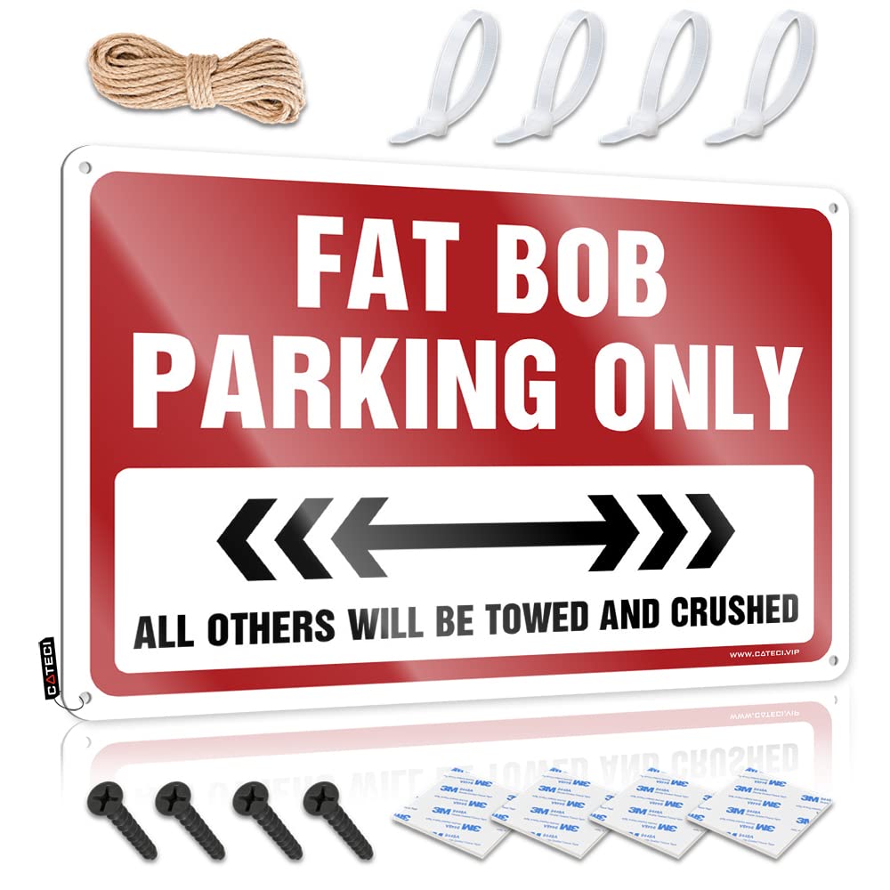 Fzfn Colour Plaque Gifts For Home Decor Wall Decor | Fat Bob Parking Only Premium For Farmhouse Home(30X40cm)