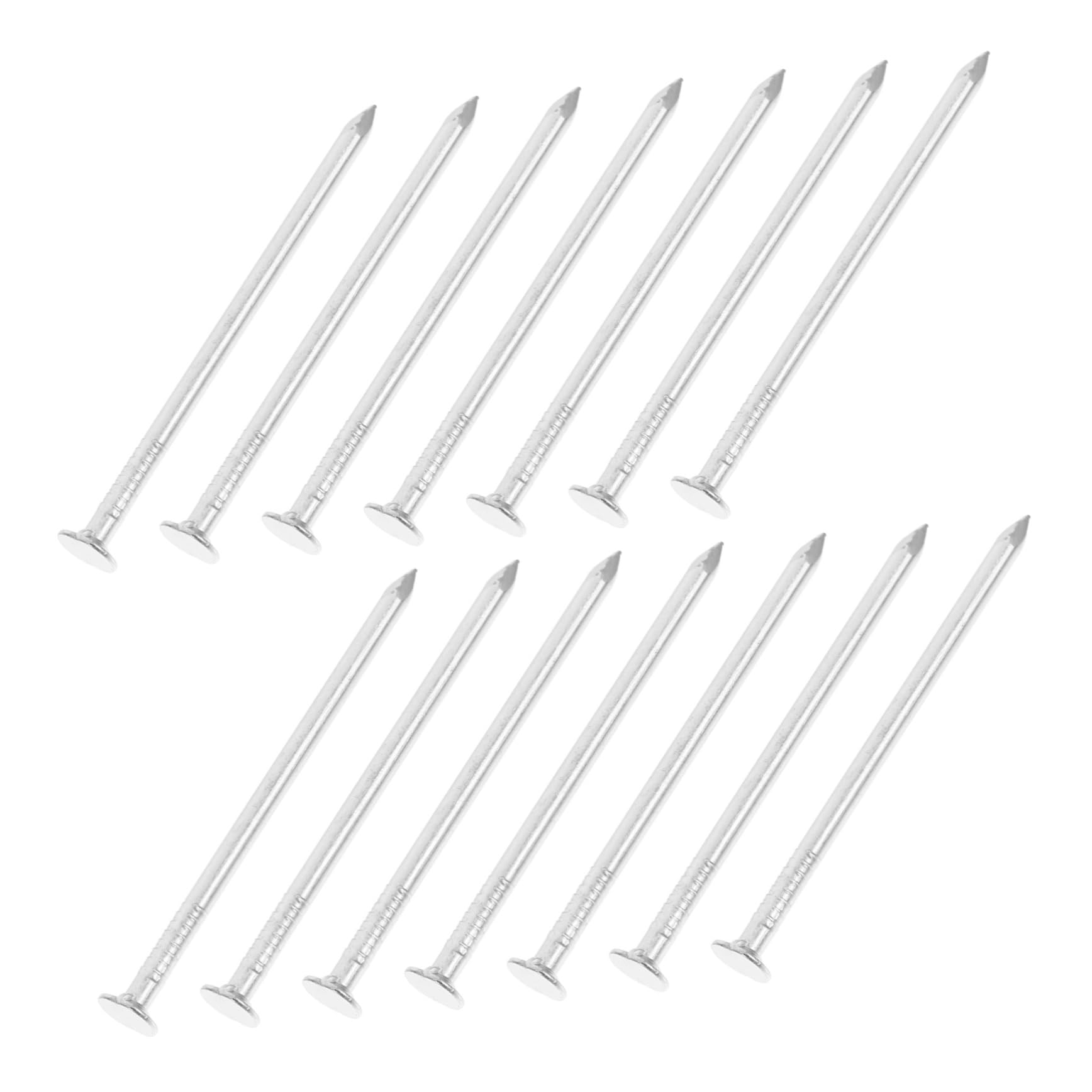 SOLUSTRE 50pcs Metal Woodworking Nails for Diy Picture Hanging Kit Heavy Duty Wall Nails Silver for Home Office Craft