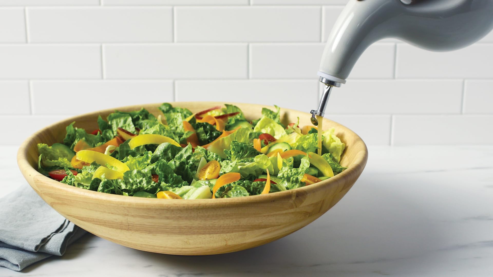 Rachael Ray - Botella dispensadora, gres, Color Gris