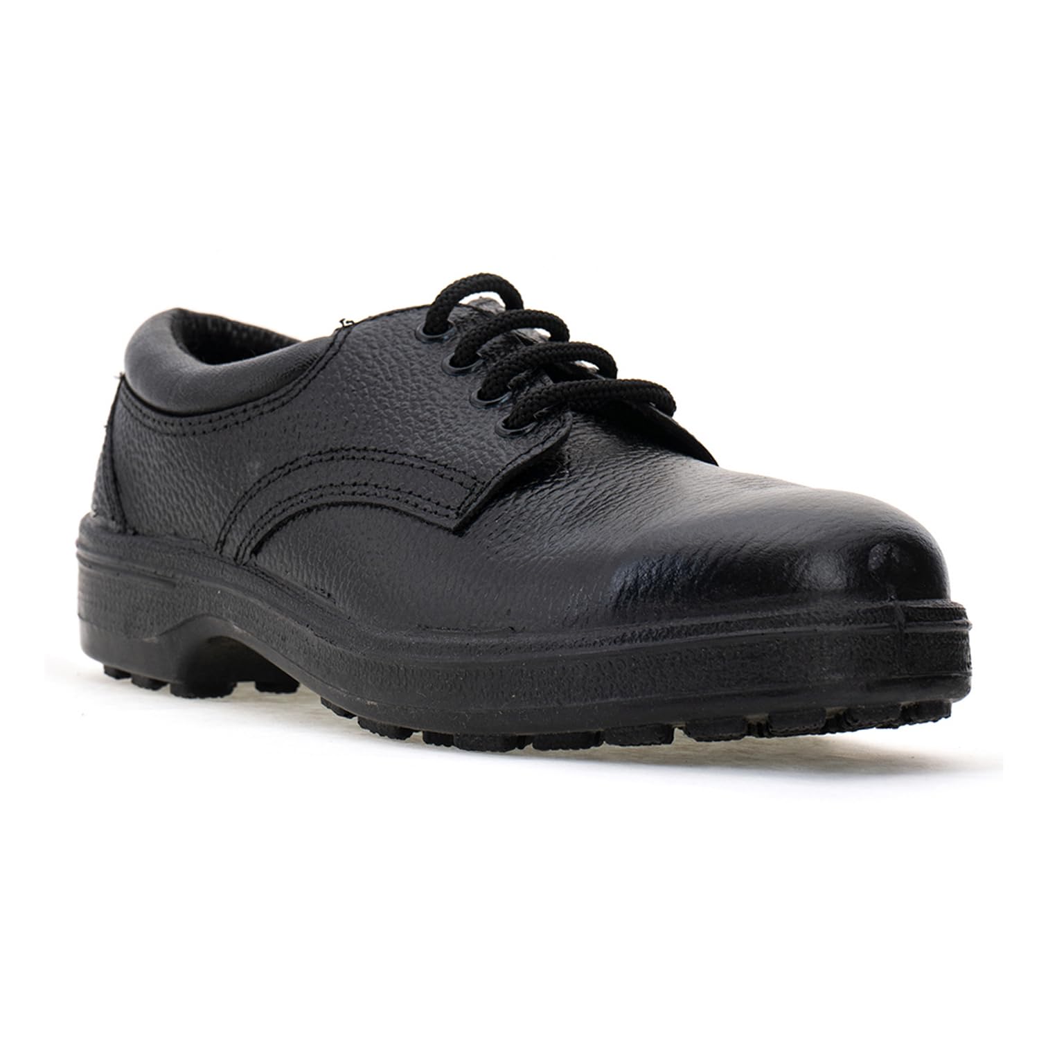 Khadims Black Leather Industrial Labour Safety Shoe for Men (2892566) (B0B9C52KM1) Amazon Price History, Amazon Price Tracker