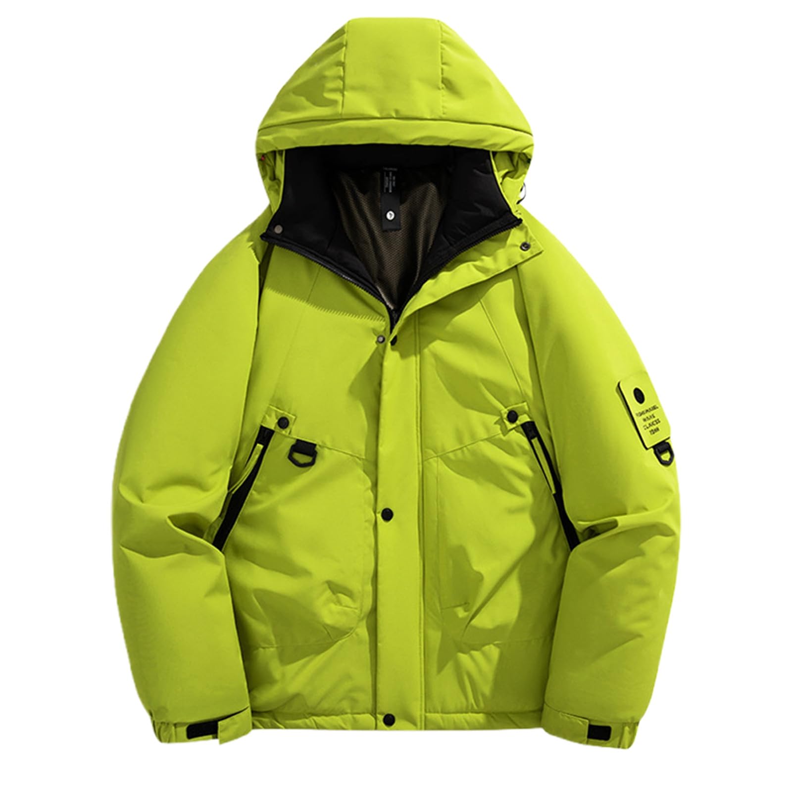 Generico Giacca Invernale Uomo, con Cappuccio Giacca Caldo Antivento Autunno Inverno da Uomo Adatto Alle Mezze Stagioni Escursionismo Attività Outdoor per Lavoro
