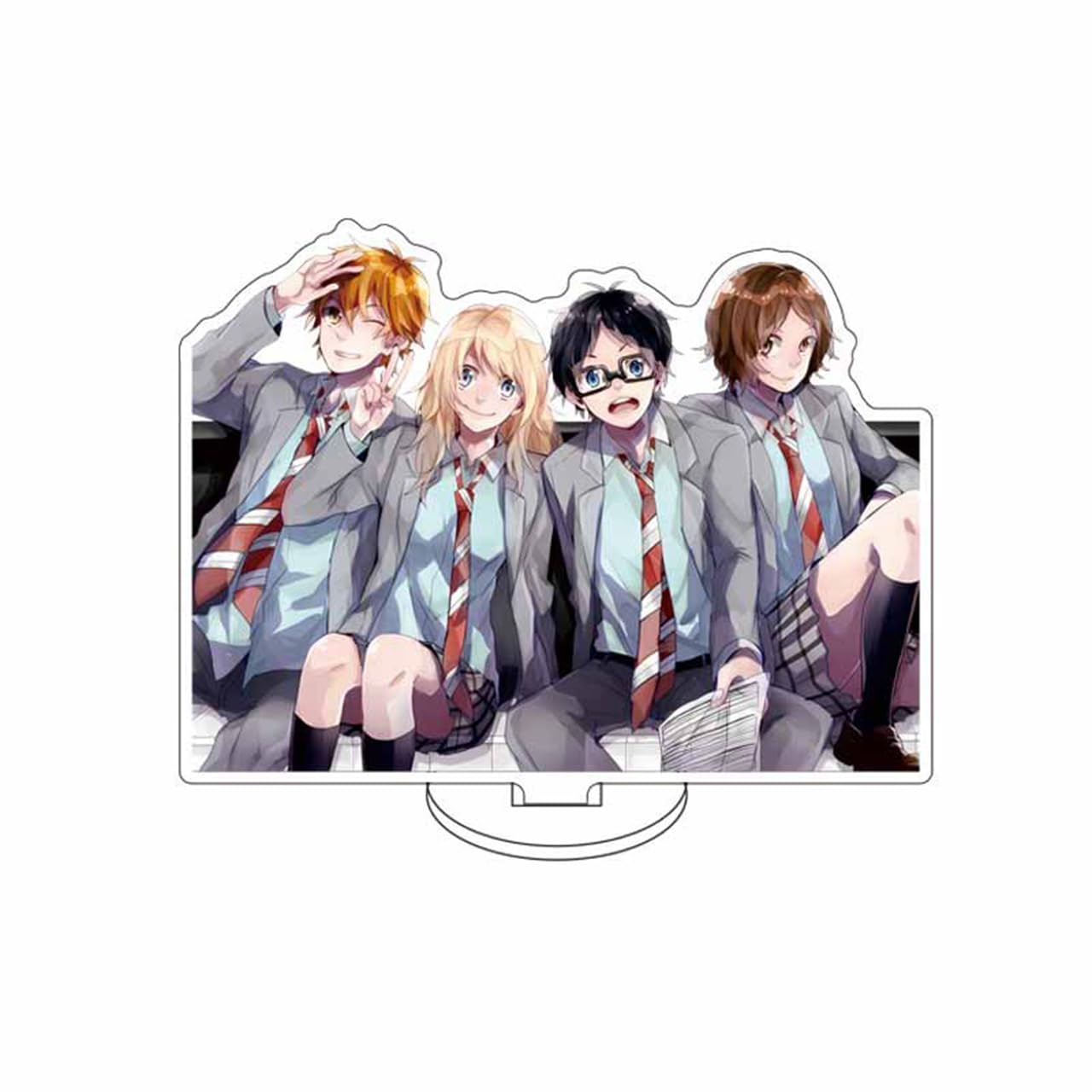 四月は君の嘘　宮園かをり　有馬公生　アクリルスタンド　時計　② TVアニメ「四月は君の嘘」 - 有馬公生 BIGアクリルスタンド