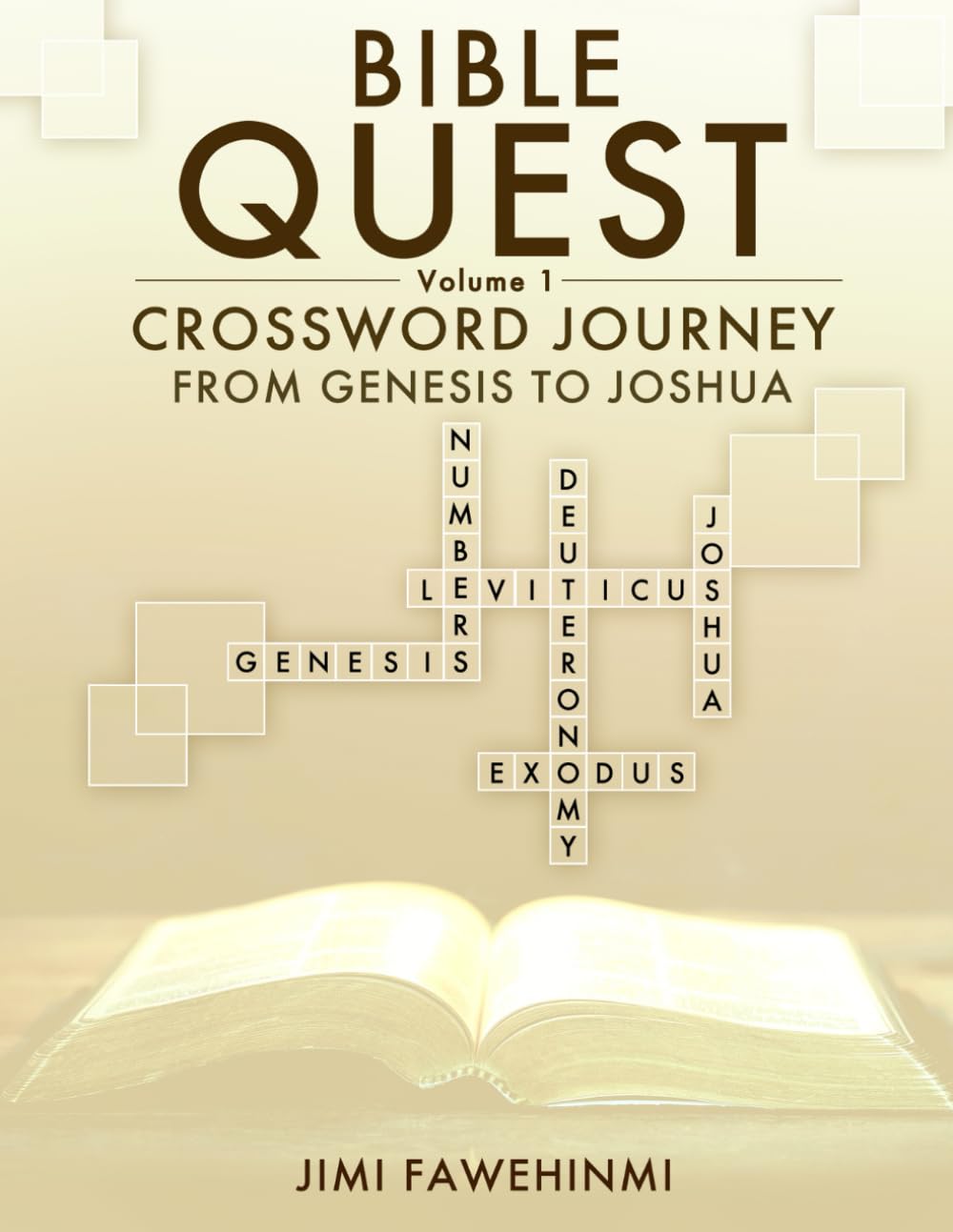 Bible Quest: Crossword Journey from Genesis to Joshua | Scripture-Based Bible Crossword Puzzles for Kids, Teens & Adults