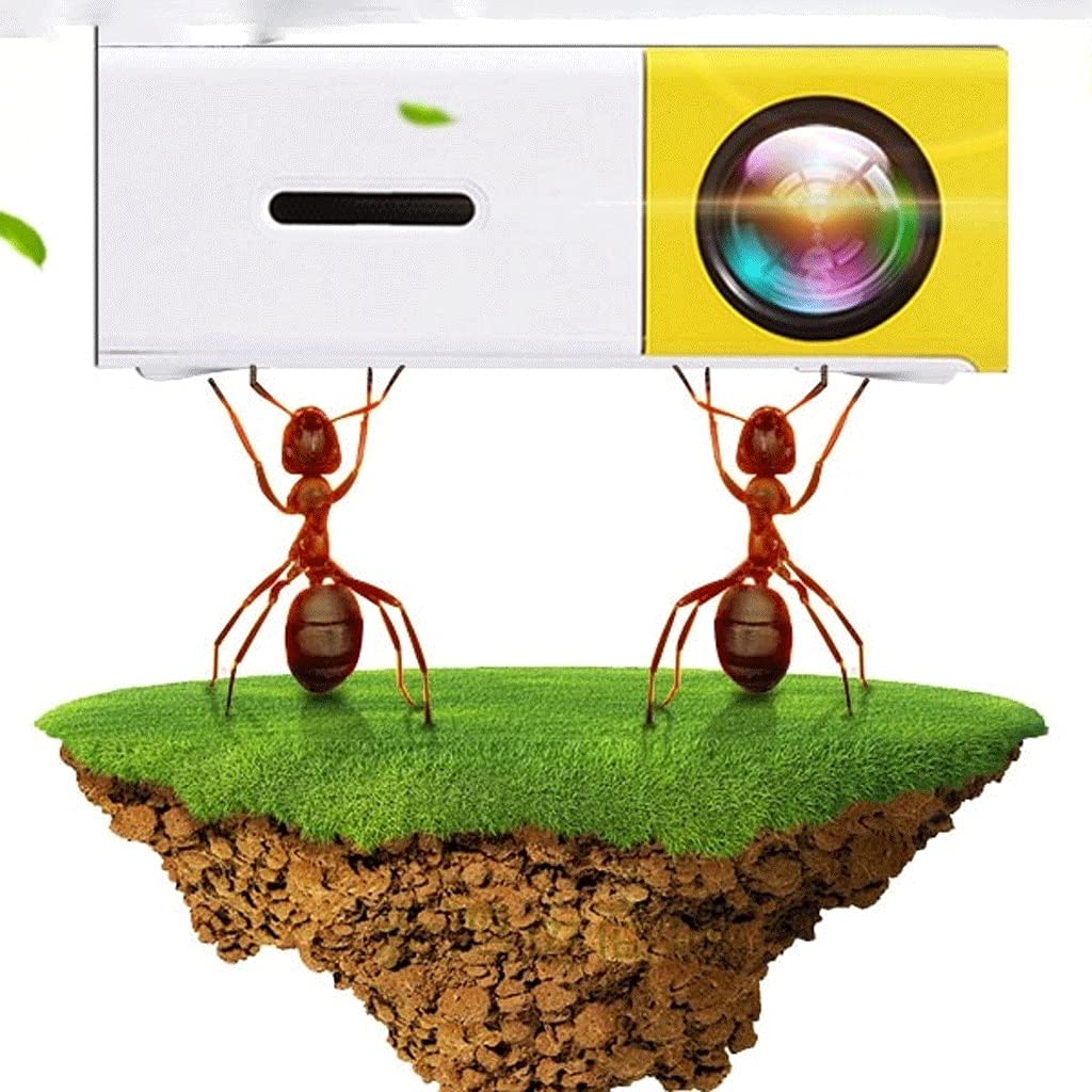 Mini proiettore YADECL, videoproiettore LCD LED a colori portatile per bambini presenti, film TV, giochi di società