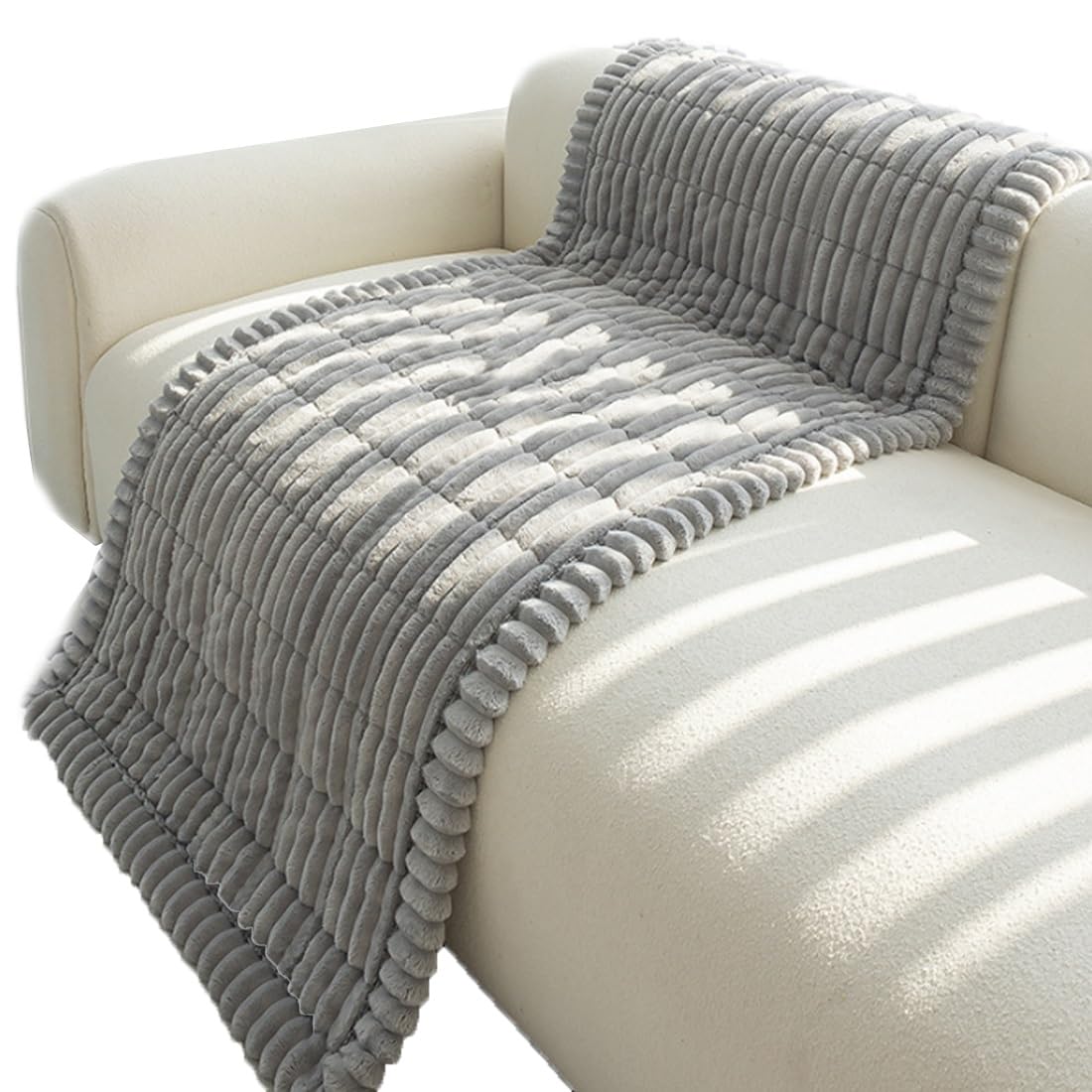 Housse de canapé anti-poils et lavable pour protéger 2 à 3 coussins