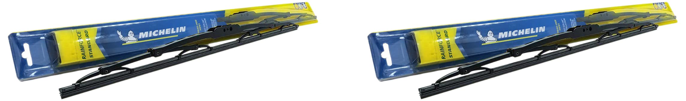 24 inch Traditional Rainforce Wiper Blades + Michelin 16 inch Traditional Rainforce Wiper Blades (Black) (13916)