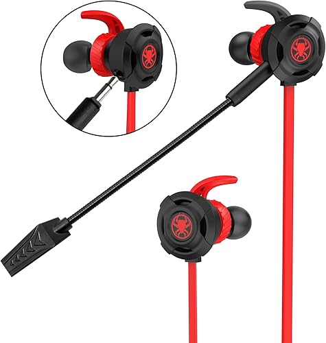 Miniatura 2 de BlueFire Auriculares para juegos con cable de 0.138in, auriculares E-Sport, con cancelación de ruido, auriculares estéreo para juegos con micrófono