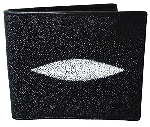 Men's Bifold Double White Pearl Eyes Wallet