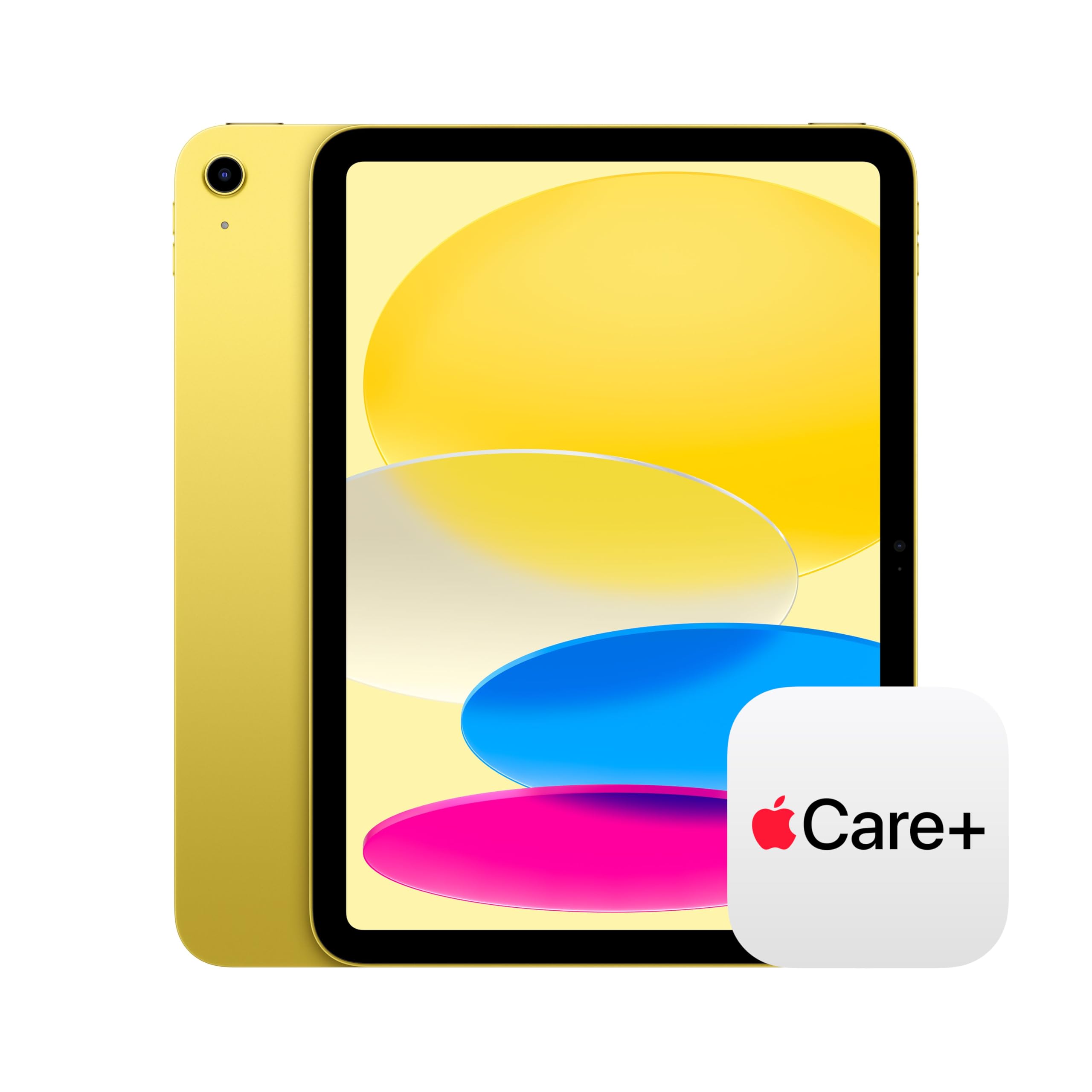 Apple iPad 11-inch: A16 chip, 11-inch Model, Liquid Retina Display, 512GB, Wi-Fi 6, 12MP Front/12MP Back Camera, Touch ID, All-Day Battery Life — Yellow with AppleCare+ (2 Years) Wi-Fi 512GB Yellow With AppleCare+ (2 Years)