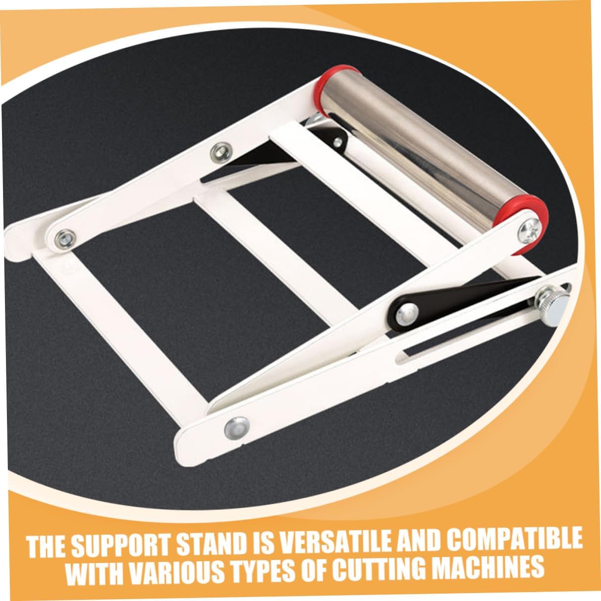 Adjustable Cutting Machine Stand Metal Support Frame with Anti-slip Teeth Portable Cutting Tool Holder for Workshop and DIY Use
