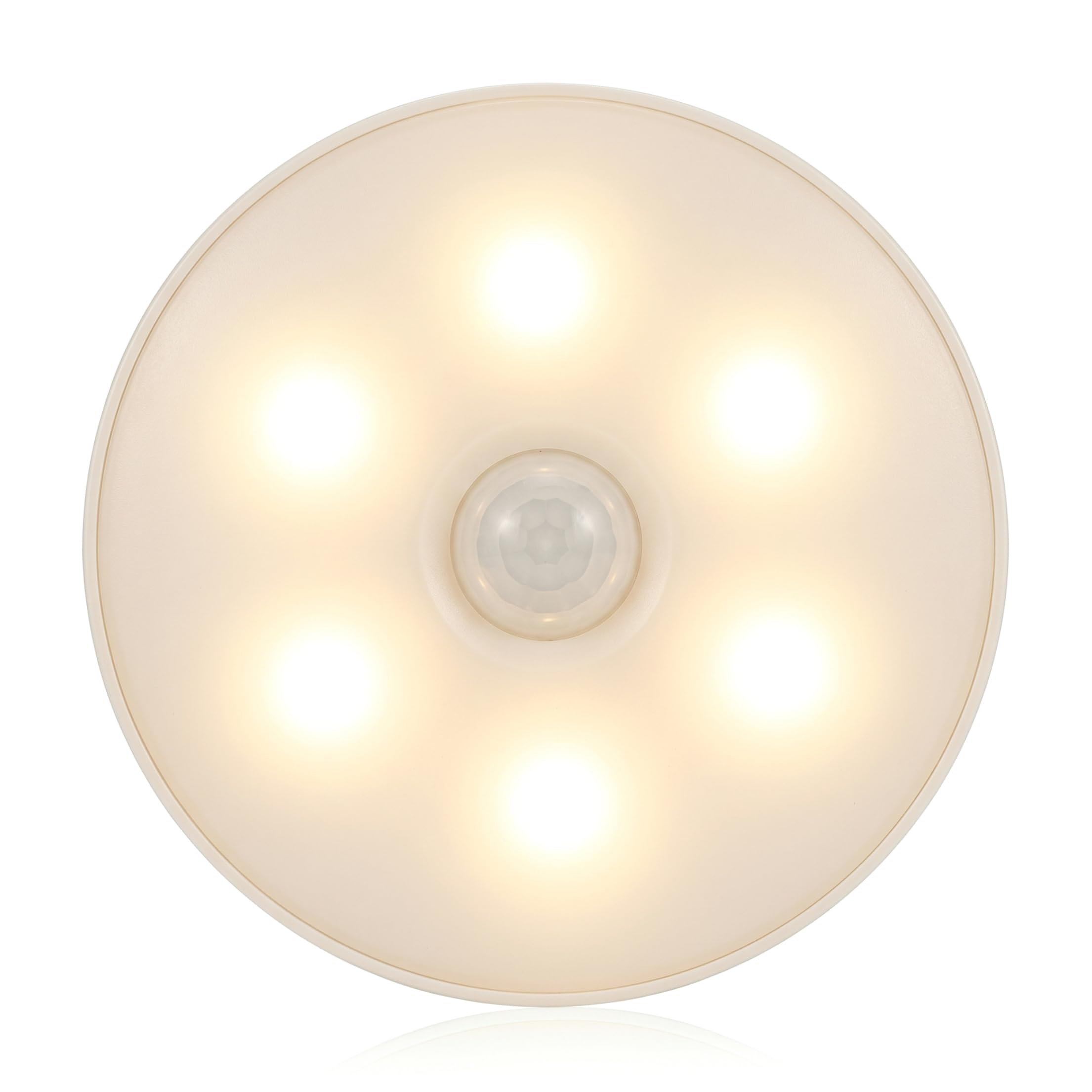 Monetais Motion Light Indoor, Rechargeable Motion Lights Magnetic Mount & Adjustable Dimming Nightlight for Stair, Bedroom, Bathroom, Warm Light Indoor