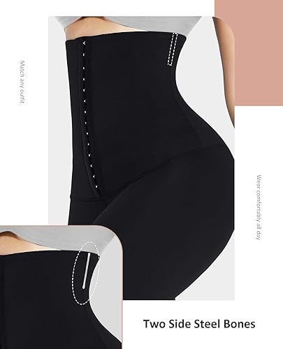 Miniatura 2 de FeelinGirl High Waisted Leggings Tummy Control for Women Corset Waist Trainer Thigh Slimming Compression Yoga Pants