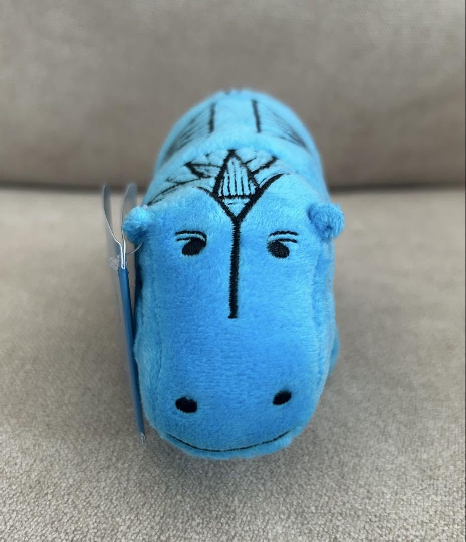 ルーブル美術館　カバ ぬいぐるみ 青 Amazon.co.jp: ルーブル美術館 青いカバ ぬいぐるみ(小サイズ