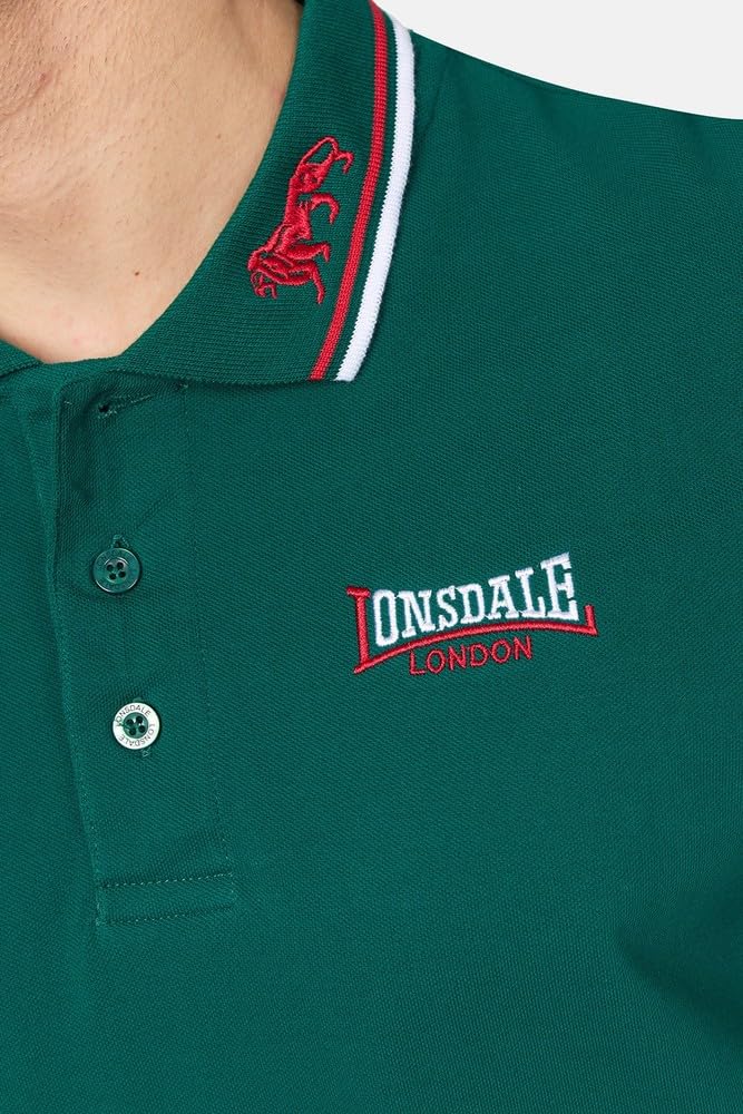 Lonsdale Lion Polo Hombre (Pack de 1)