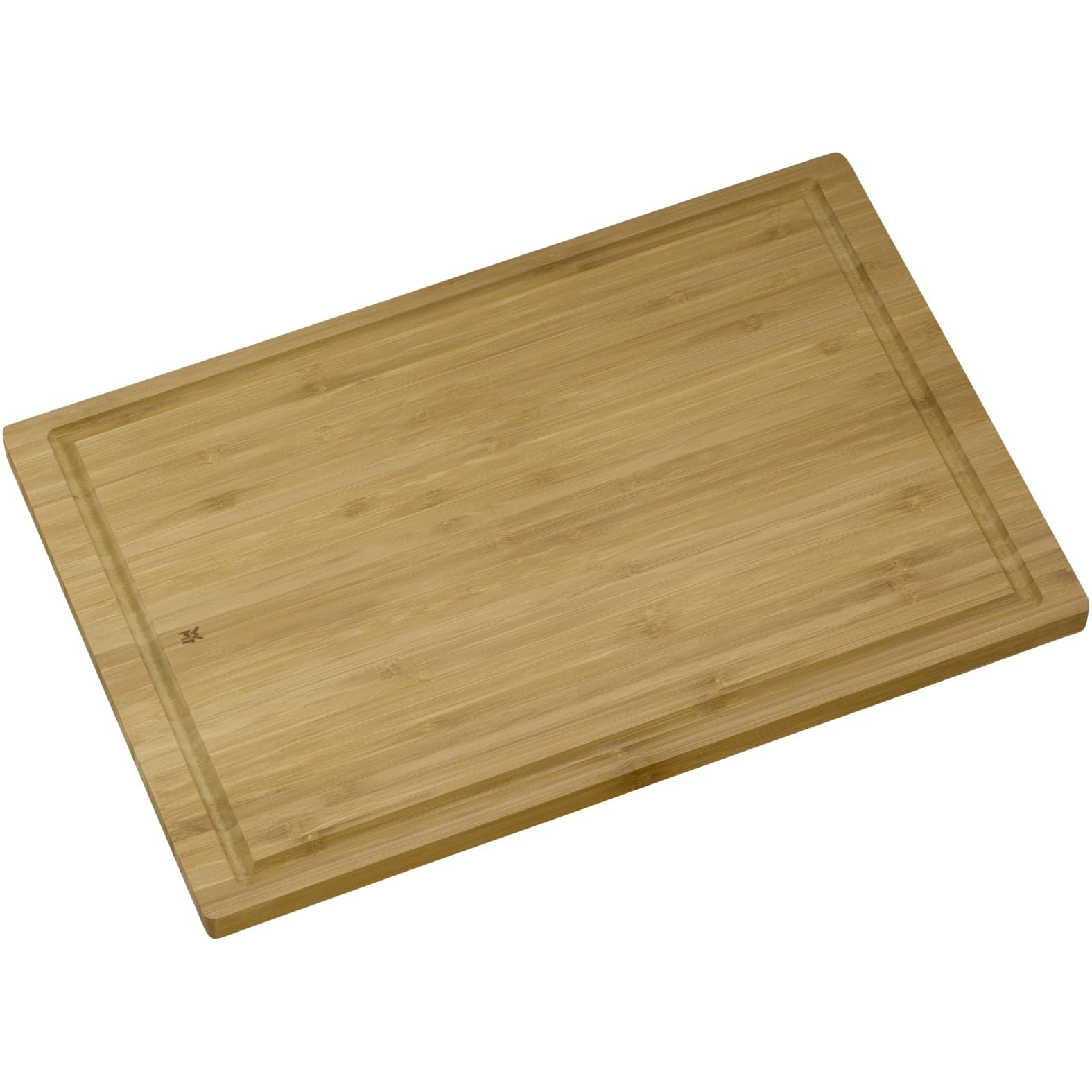 WMF Schneidebrett Bambus natur, 45 x 30 x 1,9 cm, Schneidebrett Holz, Bambus Brett, Holzbrett groß - Tranchierbrett mit Saftrille - Küchenbrett klingenschonend