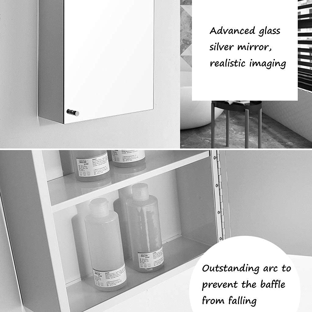 mobiletto del Bagno,Armadietto da Parete per Il Bagno, Armadietto da Bagno Montato a Parete per la casa o l'hotel, Specchio da Parete per Il Bagno, Specchio cosmetico a Parete con armadietto