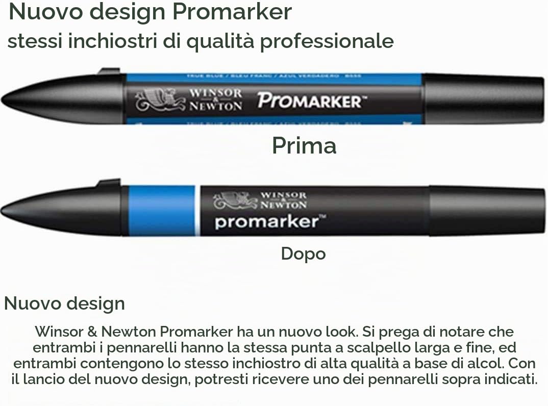 PROMARKER SET 48 WINSOR&NEWTON ESSENTIAL COLLECTION PENNARELLI DOPPIA PUNTA LETRASET PANTONI + CARTELLA COLORI IN OMAGGIO!!
